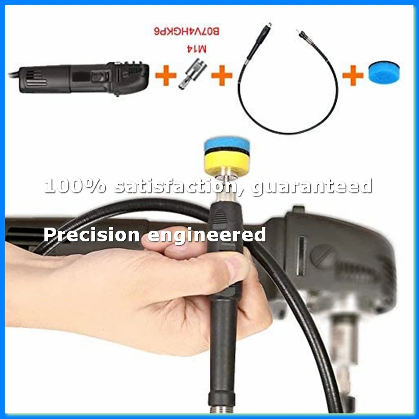 

Mini Detail Polisher Shaft, Car Foam Drill Polishing Pad Kit with 5/8Inch&M14 Thread, for Rotary Tool/Polishing Machine-A73M
