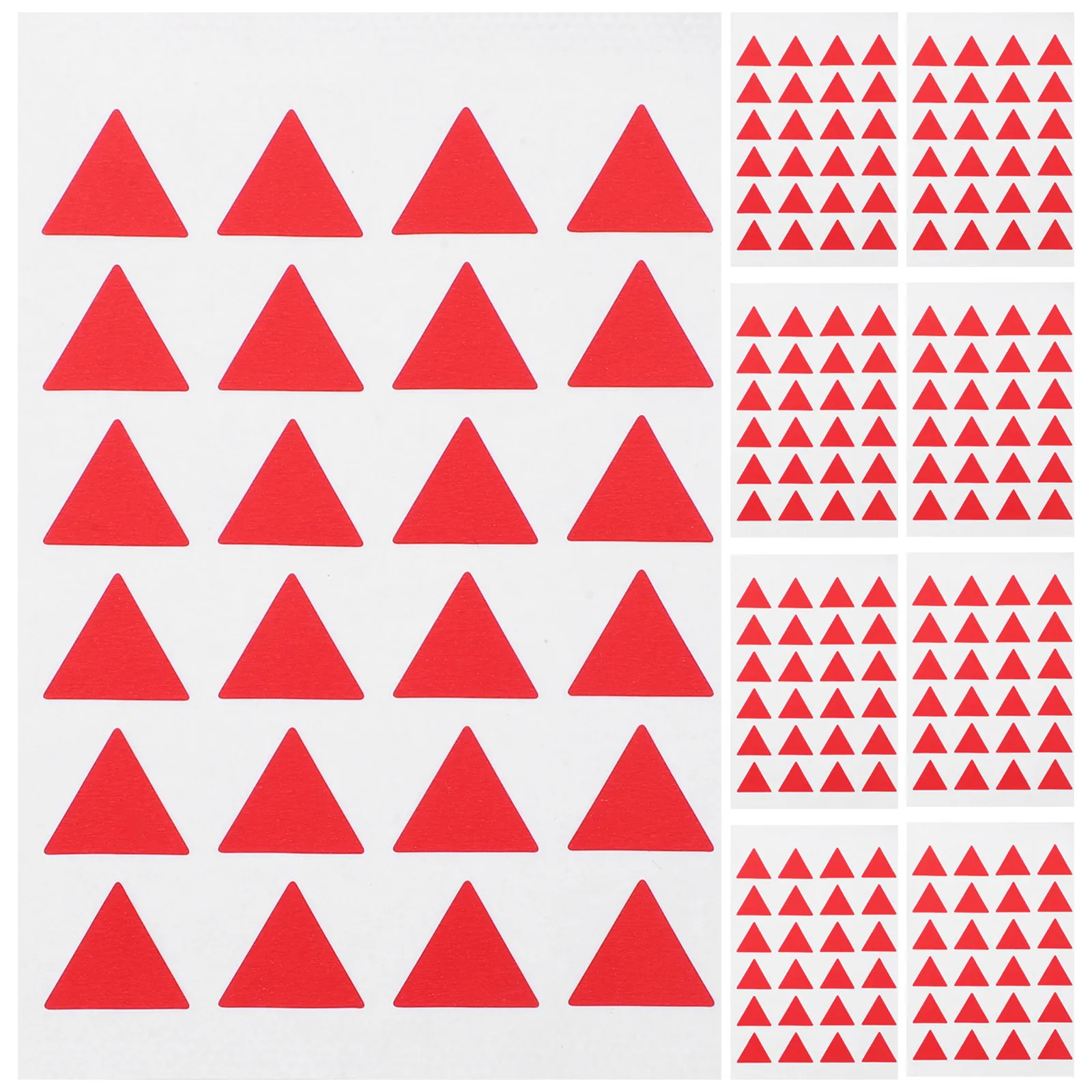 

288Pcs Paper Triangle Red Stickers Classification Marking Labels for Office School Home Adhesive Tags