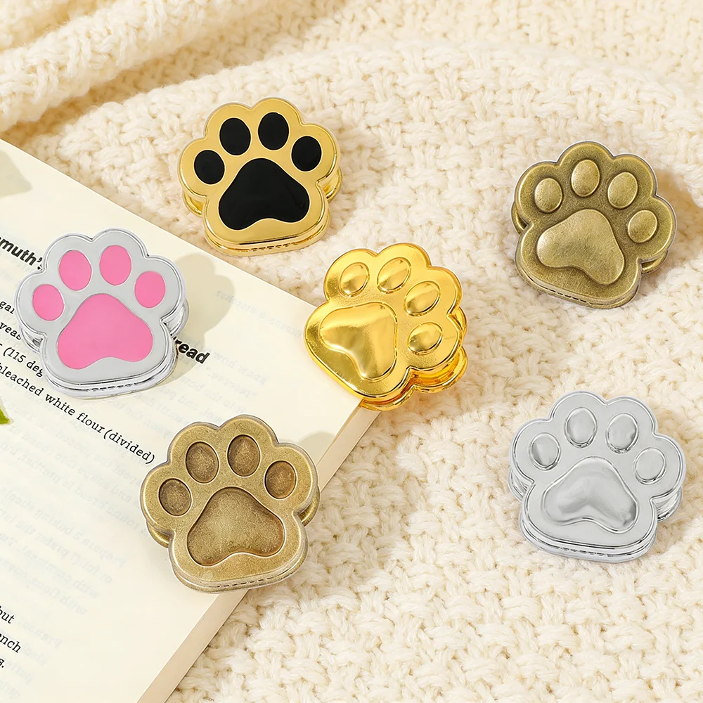 

Cute Cat Paw Metal Clip Journal Clip Reading Lover Book Charm for Writers Journal Clip Budget Clip Office Gift for Friend