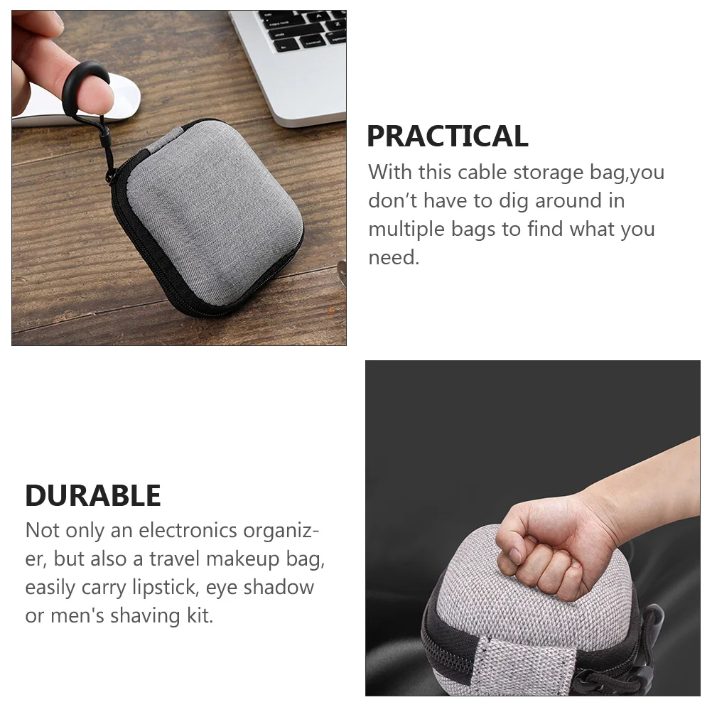 Data Storage Cable Organizer Multifunction Cable Storage Bag Heavy Duty Electronics Organizer Travel Gadget Cord Management
