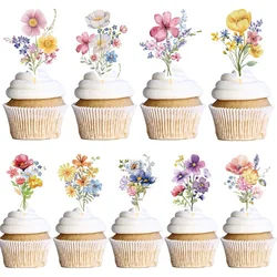Wildflower Cake Topper Decor Wildflower Themed Birthday Party Cake Decor Plugin Girls' Marriage Birthdays Party Decor