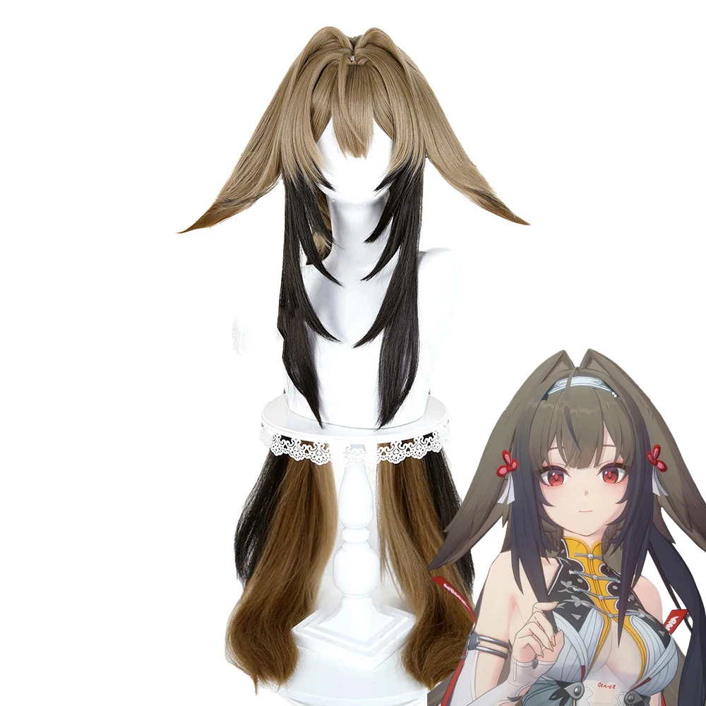 

Game Zenless Zone Zero Ye Shunguang Косплей Парик Womem Lolita Черный Желтый Градиент Длинные Волосы Термостойкий Синтетический Парик Опора