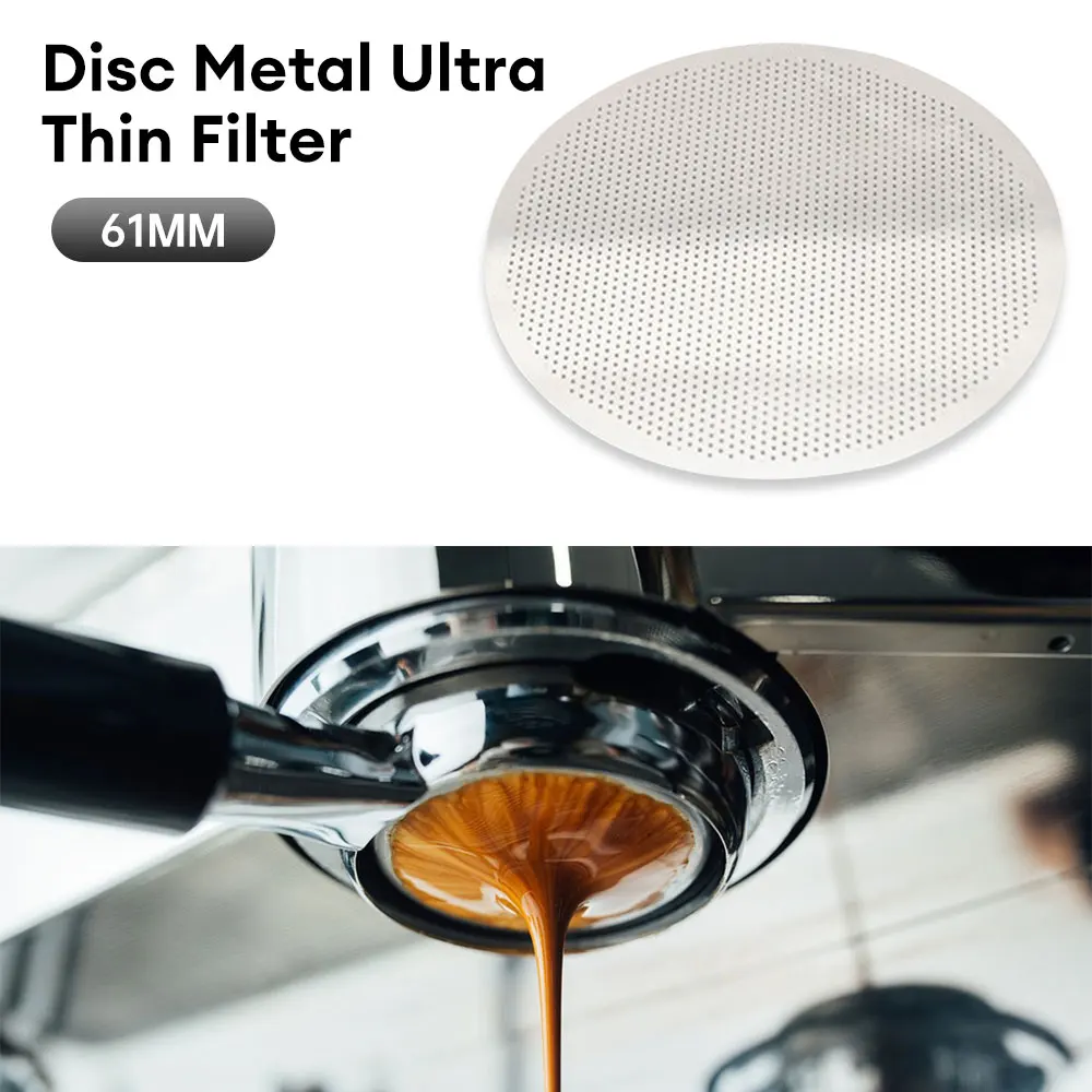 Reusable Metal Coffee Filters 61mm Mesh Coffee Screen Filter To Replace Filter Paper Washable Coffee Maker Filter accessories