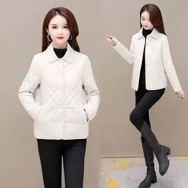 NEW Autumn Winter Coat Fashion Women\'s Lightweight Down Cotton Keep Warm Thin Jacket Female Korean Casual Outerwear Tops