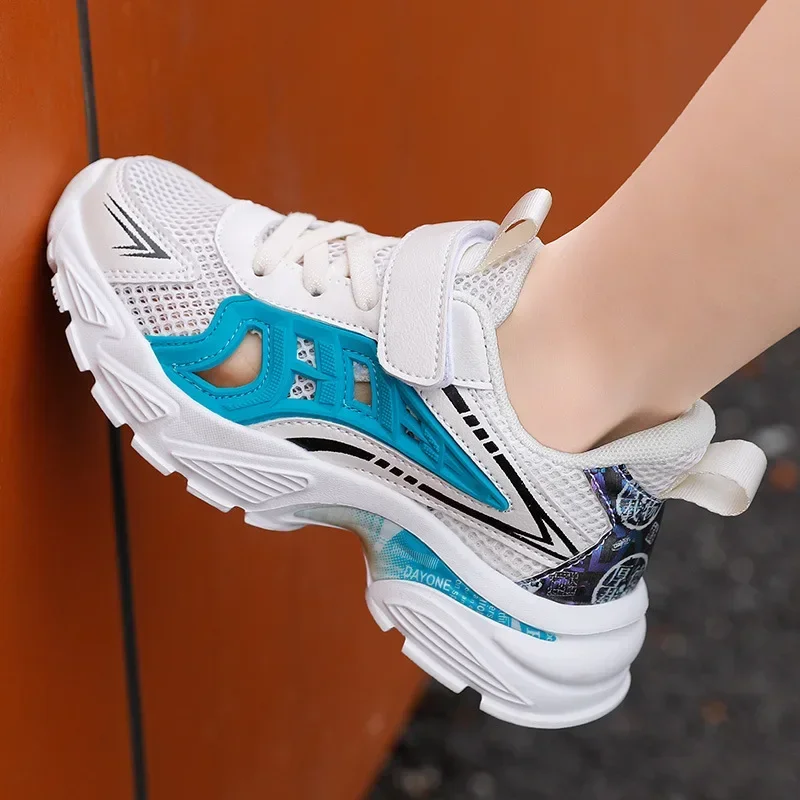 Sandales de plage coordonnantes respirantes pour enfants, chaussures de sport pour enfants, garçons, doux, astronomique, été, nouveau, 2024