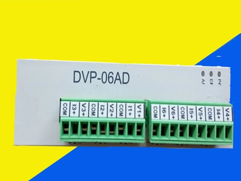 

Программируемый контроллер DVP06AD-S, аналоговое расширение, 6-канальный источник питания постоянного тока