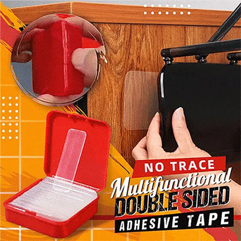 60 Pcs Herbruikbare Waterdichte Dubbelzijdige Tape Plug Fotolijst Vloermat Transparant Non-marking Stickers Dropshipping