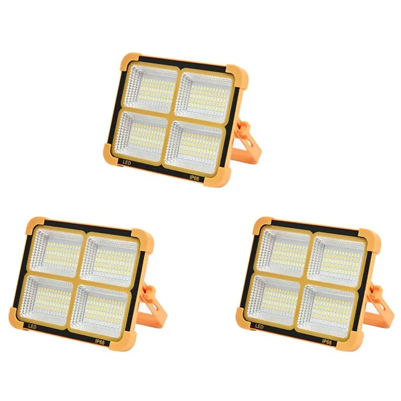 HLZS-3X 3000Mah Rechargeable Camping Light 1500LM 288 LED Camping Lantern Powerful Magnet Flashlight Repair Emergency Lamp
