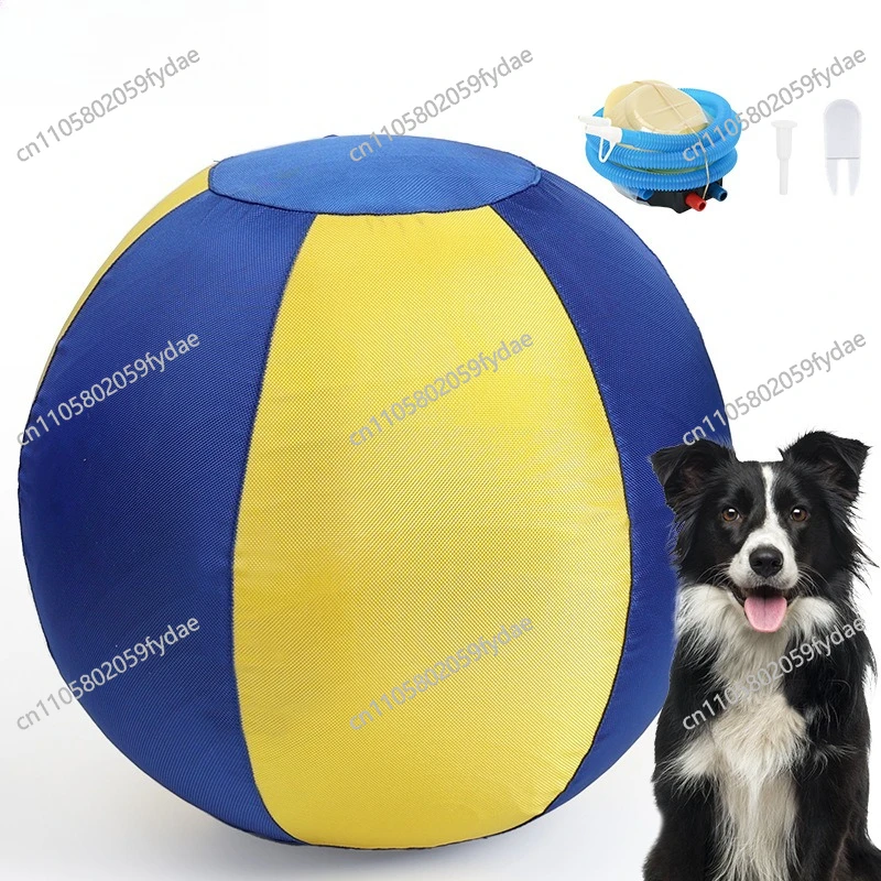 Dog toy zipper inflatable dog training vent toy big ball golden hair relief ball grinding teeth pet training ball