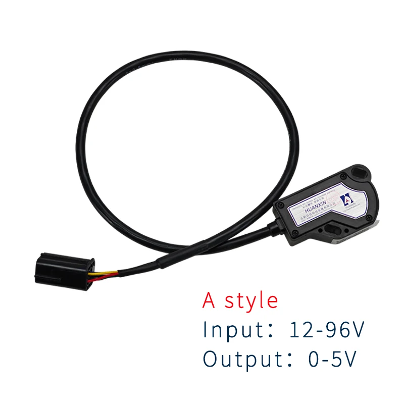 HXJS-4805D Model Electric Pedal Accelerator 0-5V or 0-4.65V Output 12-96V Input Accelerator Control Box Accelerator Coil