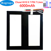 New 7.4V 6000mAh Laptop Tablet PC Battery For Chuwi Hi10 X Hi10X 10 PIN 7 Wires Plug + Tool