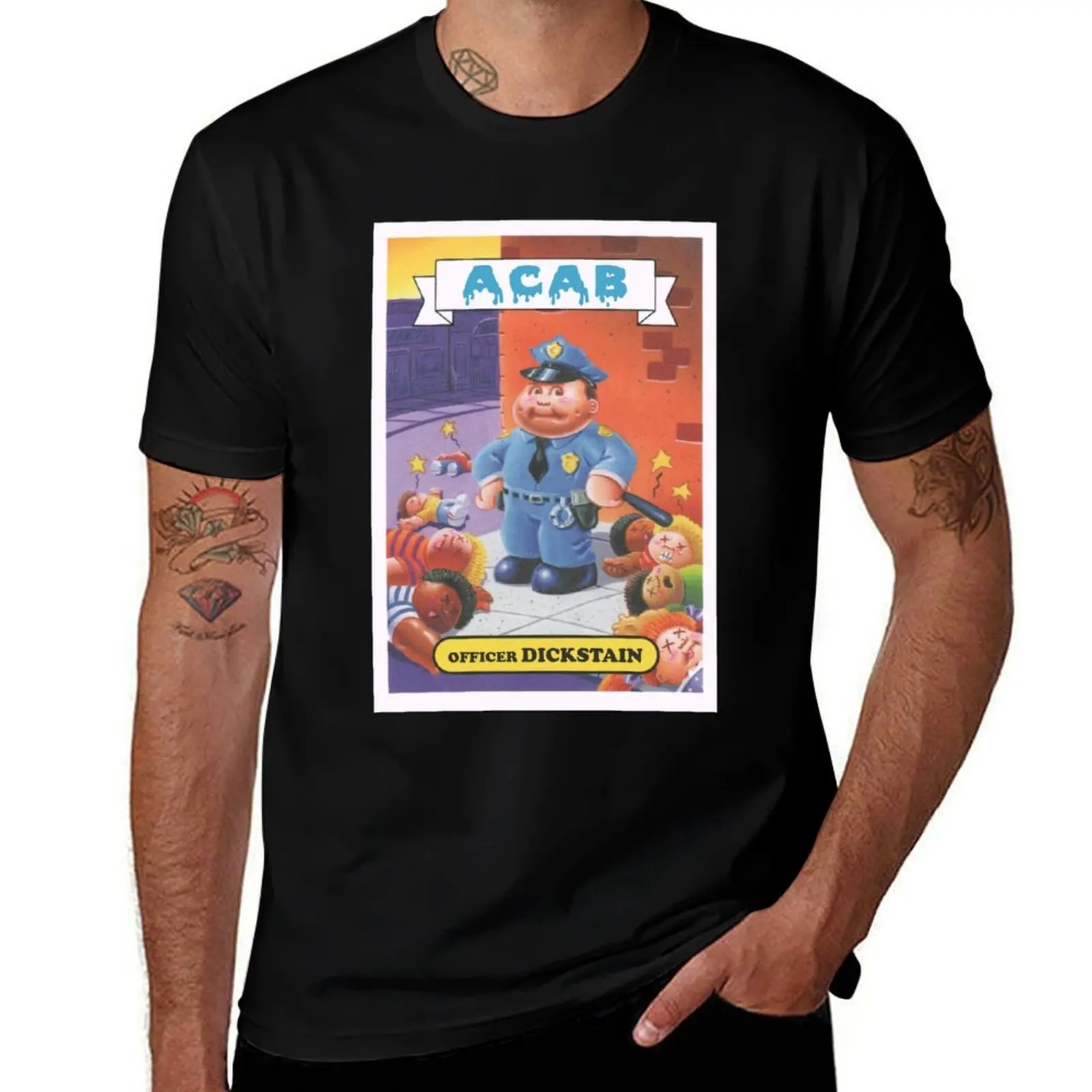 남성 캐주얼 셔츠용 ACAB 티셔츠 남성 셔츠 티셔츠 GPK 티셔츠 면 셔츠 면 남성용 부드러운 100%