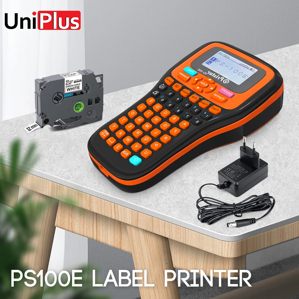 PS100E Portable Label Printer Wireless Labeling Machine Adhesive Labeller Simillar Brother P Touch Label Maker Lettering Device