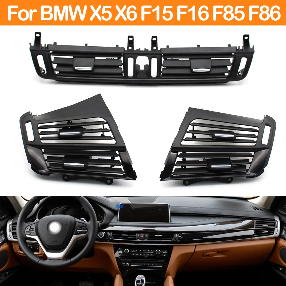 

LHD RHD Dashboard Central Left Right Air Conditioner AC Vent Outlet Grille Panel Cover For BMW X5 X6 F15 F16 F85 F86 64229253115