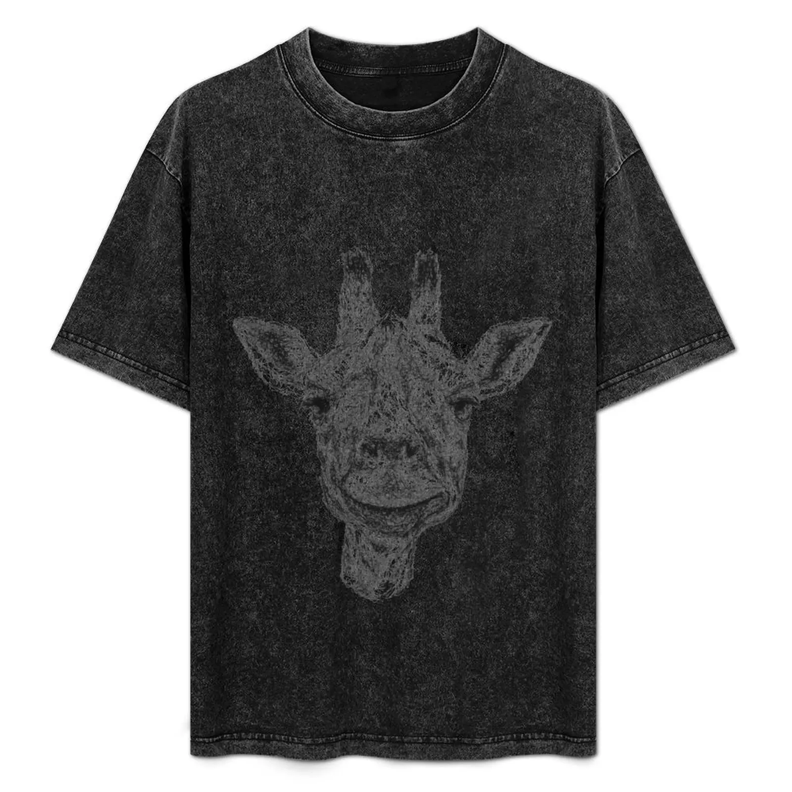 Scribbled giraffe T-Shirt summer top for a boy sweat shirts, men