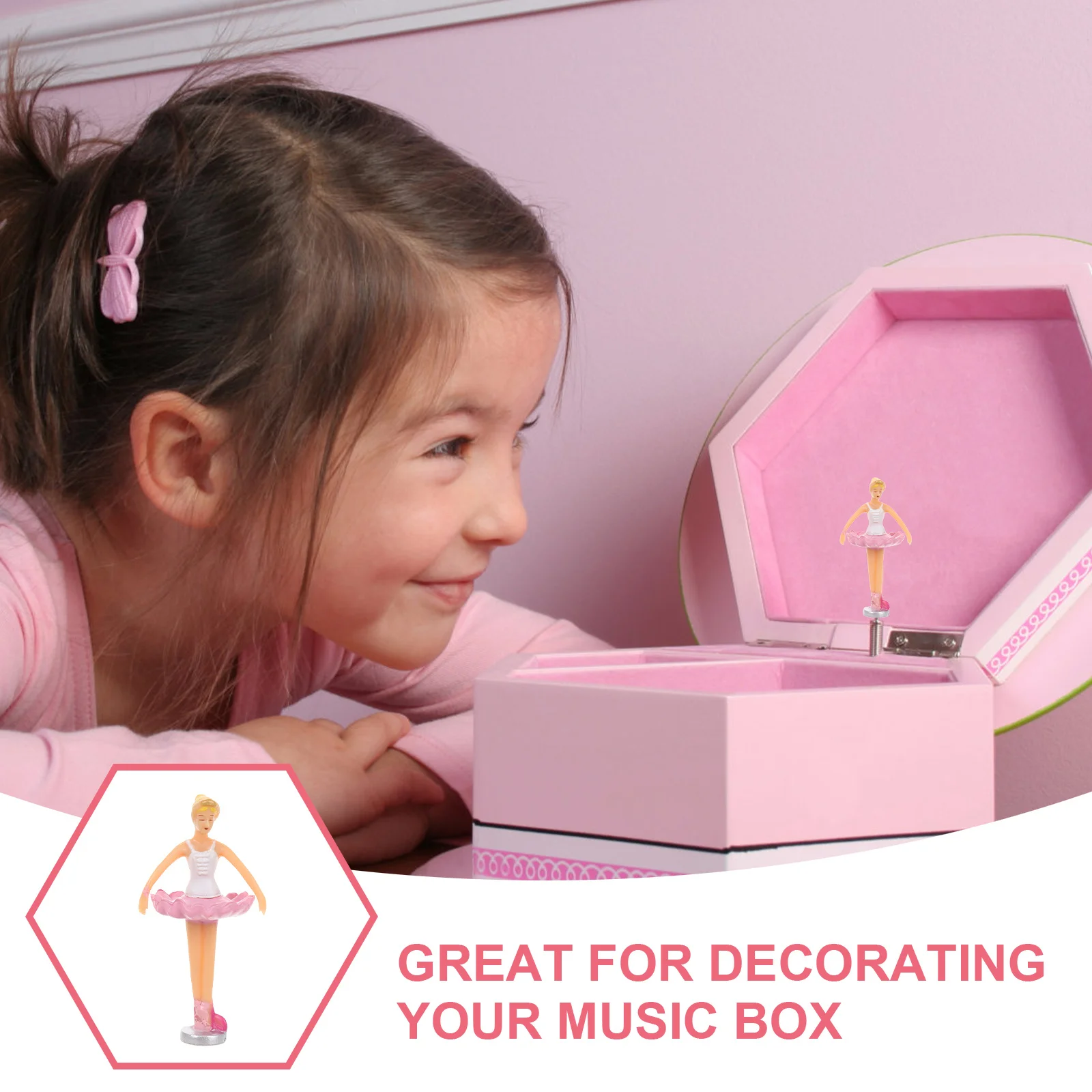 

5pcs 5 PCS Mini Puppet Theater Dance Statue Dancer Ornament for Ornaments Figurine