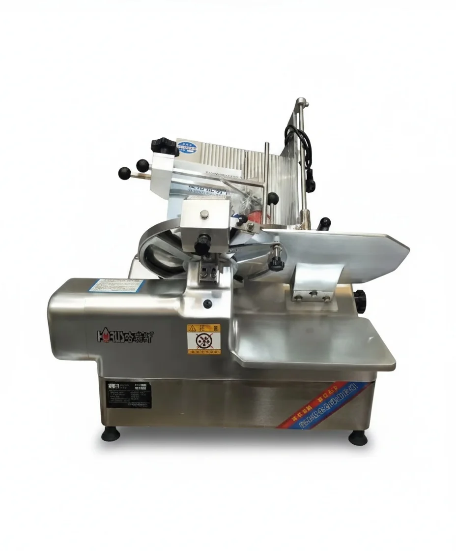 

All Stainless Steel Double Motor Frozen Meat Slicer Thickness Adjustable Commercial Retail Automatic Meat Slicer Machine