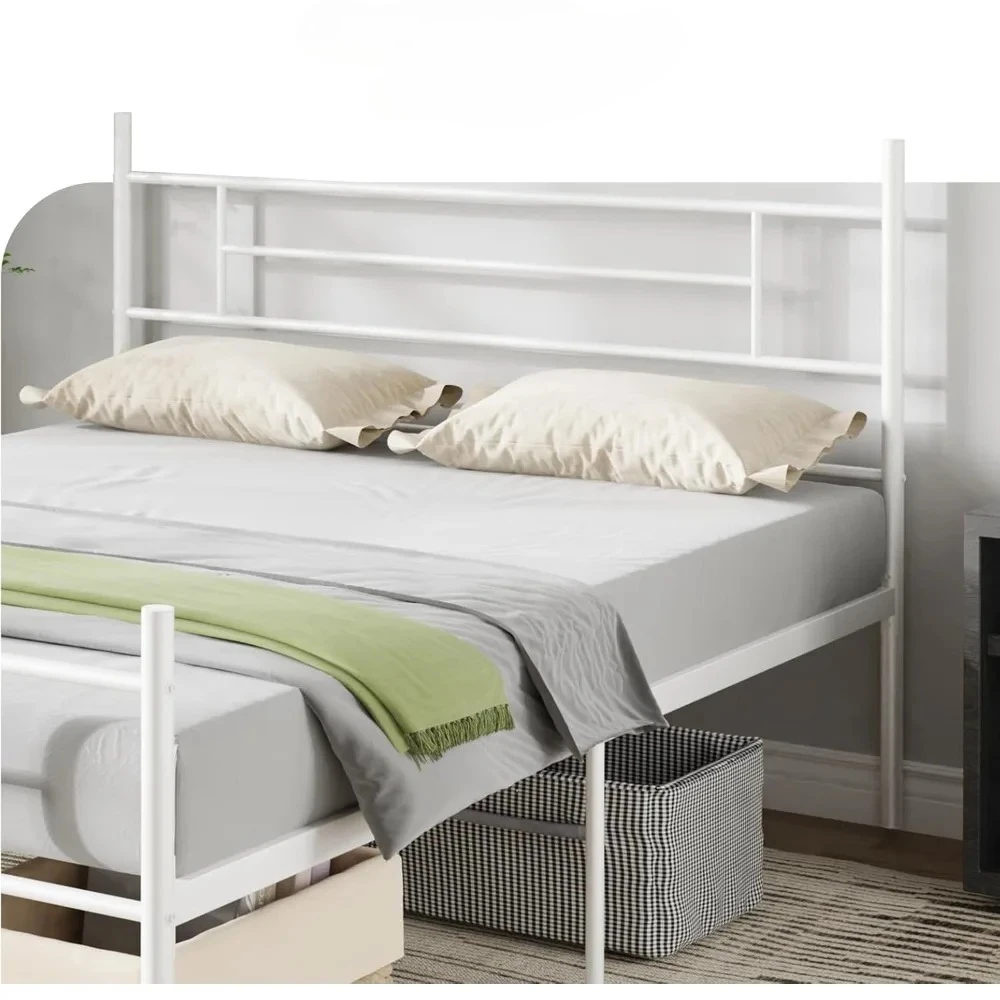 

Full Size Metal Bed Frame with Headboard, Footboard, and 14 Inch Platform for Storage without Box Spring