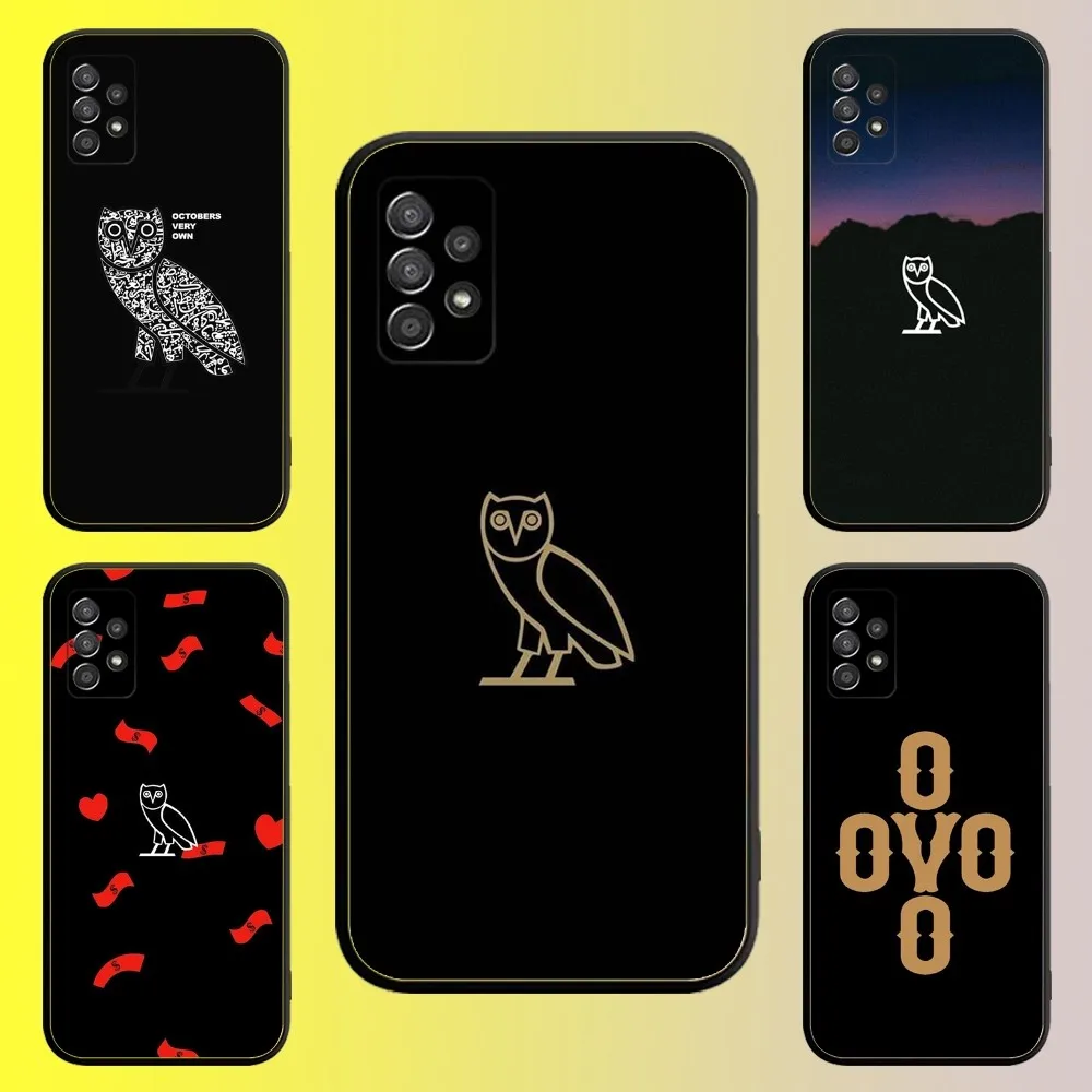 Drake O-OvO OWL Phone Case For Samsung Galaxy A13,A21s,A22,A31,A32,A52,A53,A71,A80,A91 Soft Black Shell