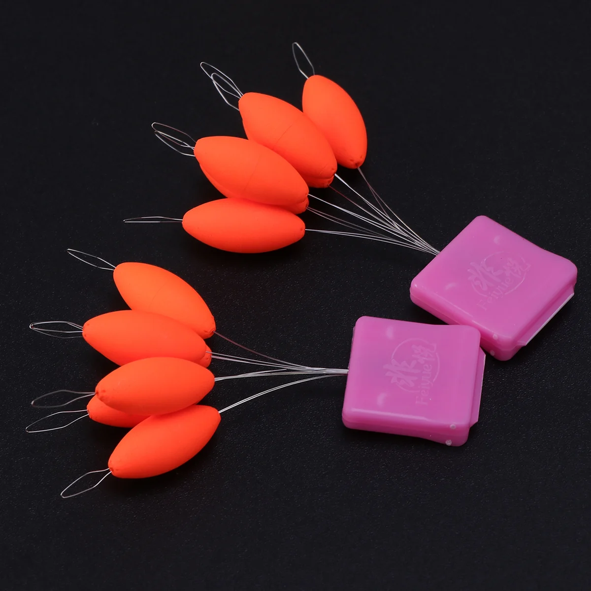 2 PCS Luminous Drifting Fishing Buoy Fishing Floats Assortment Angling (Orange) floats set buoy