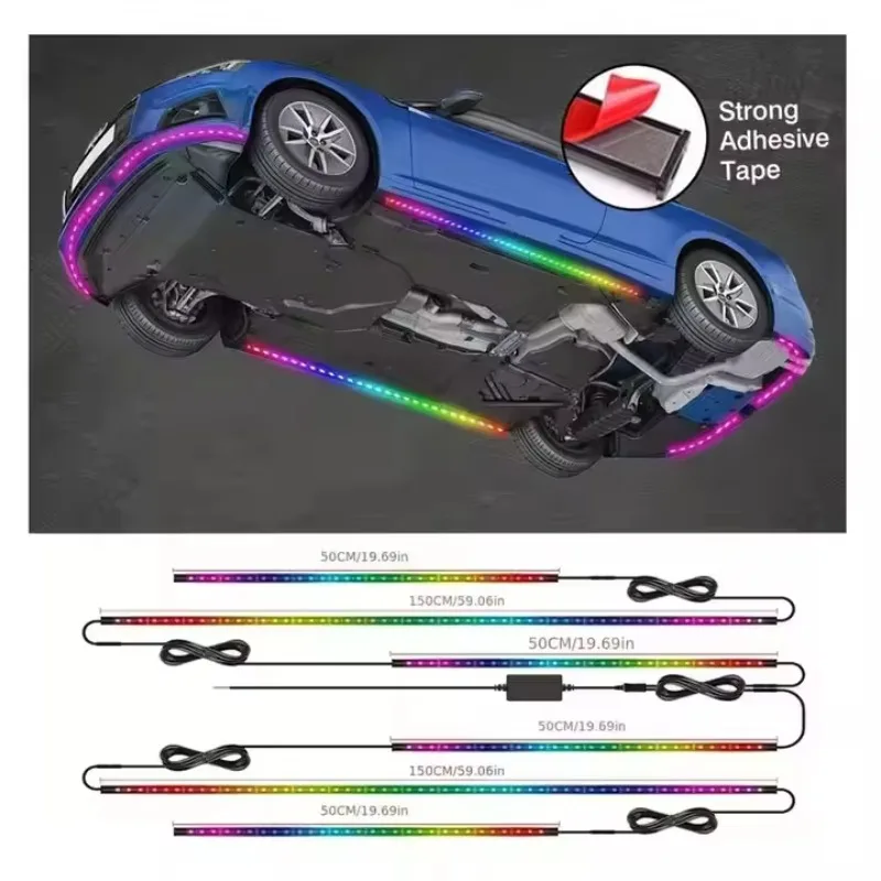 

RGB Light Emitting Diode Bar Car Dark Light Magic Chase Neon Application Truck Remote Control