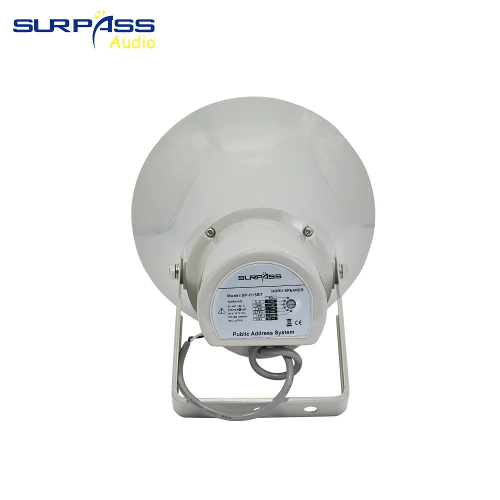 Bocina de transmisión impermeable para exteriores, altavoz de montaje en pared para Parque, fábrica y escuela