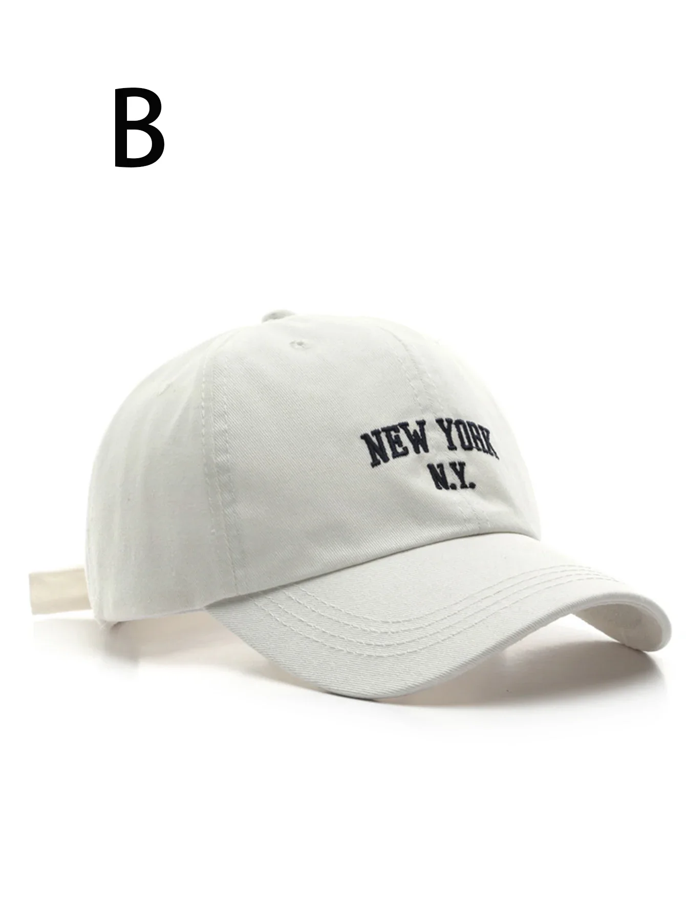 1 unisex all season fashionable pure cotton retro letter NY baseball cap
