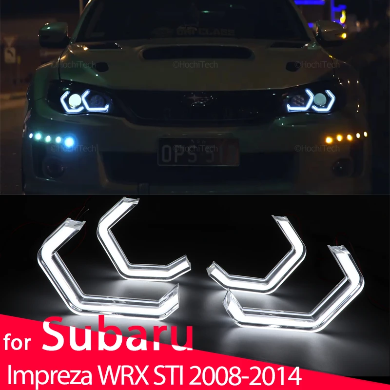 

M4 Concept Style DTM LED White Angel Eye Kit For Subaru Impreza WRX STI 2008-2014 Car Accessories