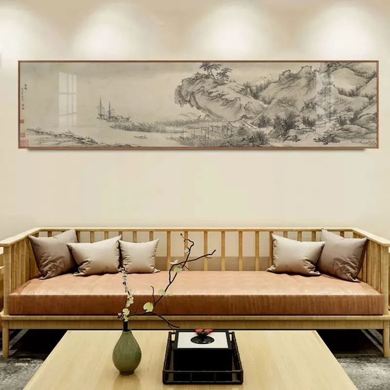 

Traditional Chinese Restaurant Famous Wu Hong Landscape Wall Art Poster Canvas Painting Print Study Living Room Home Décor