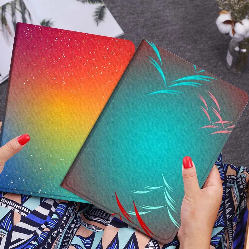 

Sparkling Gradient Starry Sky Gift For Xiaomi Mi Pad Mini 4 5 6 7 SE Pro Plus Redmi Pad 2 SE 2025 8.8 11 Foldable Tablet Case