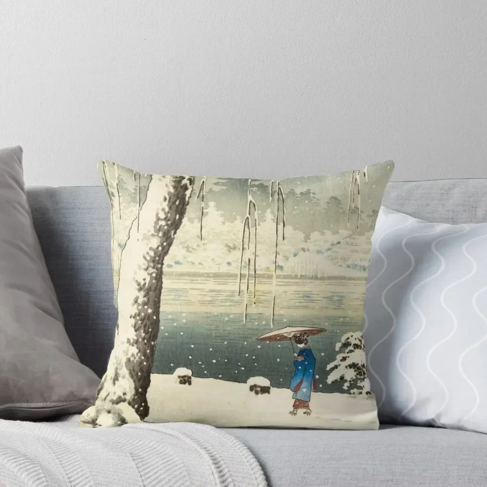 

Sarusawa Pond in Nara by Tsuchiya Koitsu Throw Pillow christmas decorations 2025 Sofa Decorative Covers luxury decor pillow