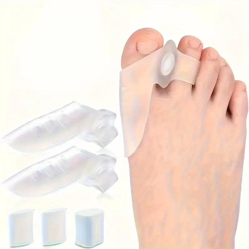 1 Paar besonders weiche Silikon-Zehenspreizer – effektive Fußpflegeprodukte für Komfort und Hygiene – ideal für die Anwendung bei Nacht oder zu Hause. – Detail 2