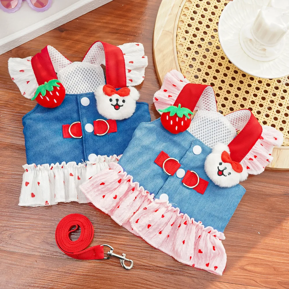 Original Pet Harness Clothes for Dogs and Cats, Dresses for Teddy, Bichon Frise, French Bulldog, Schnauzer and Other Pets
