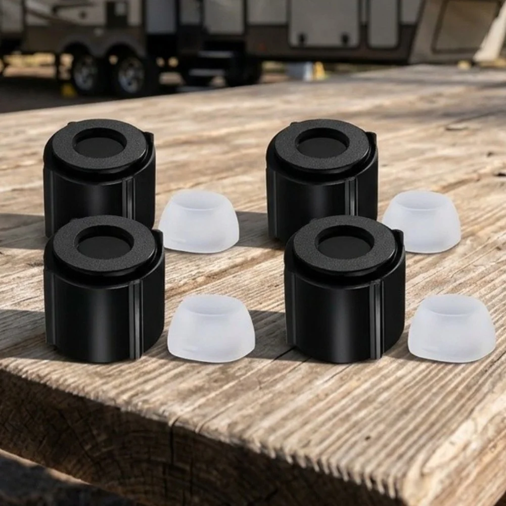Low Point Drain Seal Cap Set for RVs Travel Trailers Compatible with 12 Inch Hot Cold Water Lines ABS Material