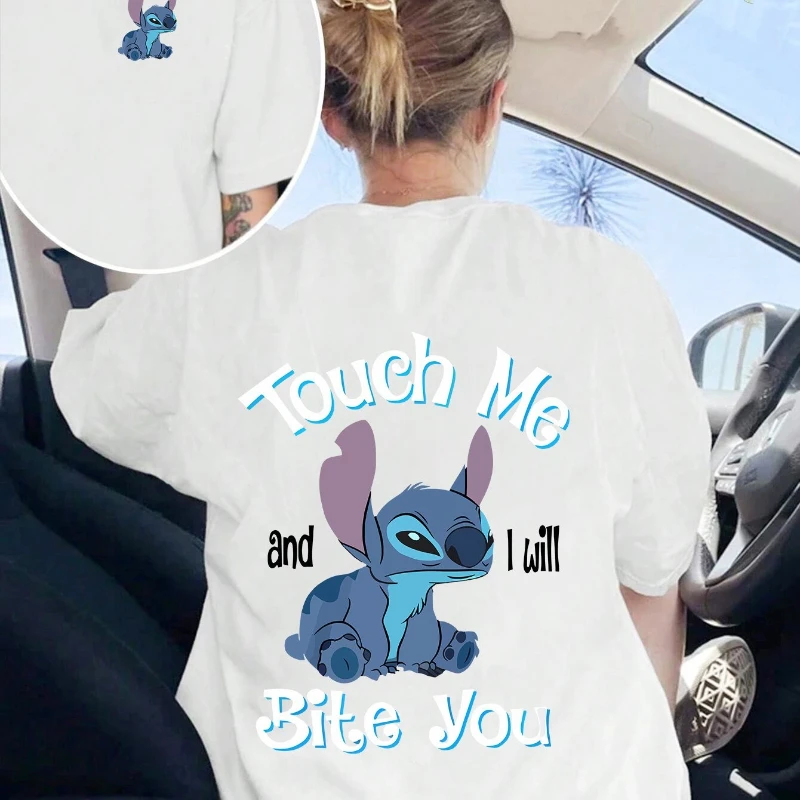 

Женская хлопковая футболка с принтом Disney, новая летняя мужская и женская пара, большая повседневная уличная одежда