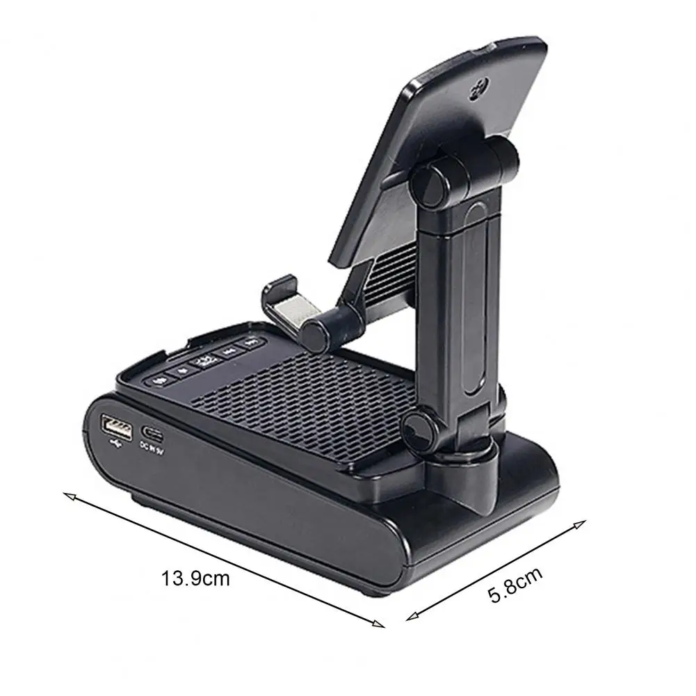 Mobile Phone Holder with Bluetooth-compatible Speaker Bluetooth-compatible 5.1 Technology Phone Stand for Tablets for Great