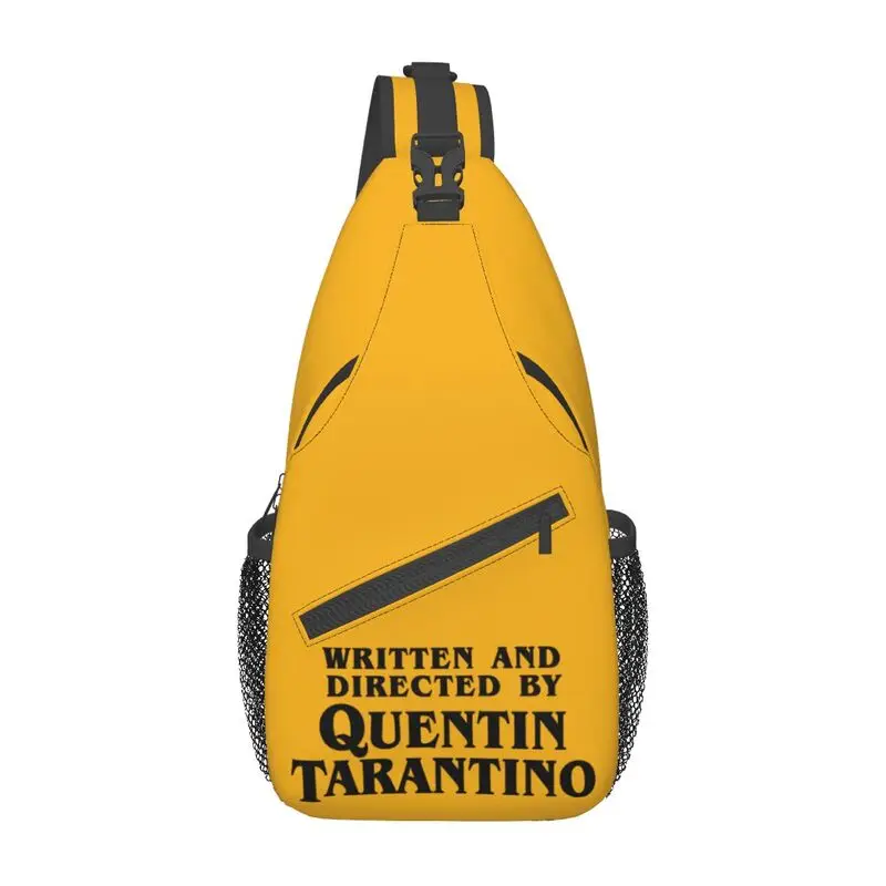 Mochila Vintage de película Quentin Tarantino para hombre, bolsa de Pulp Fiction, Kill Bill, hombro cruzado, pecho, viaje, senderismo, Daypack