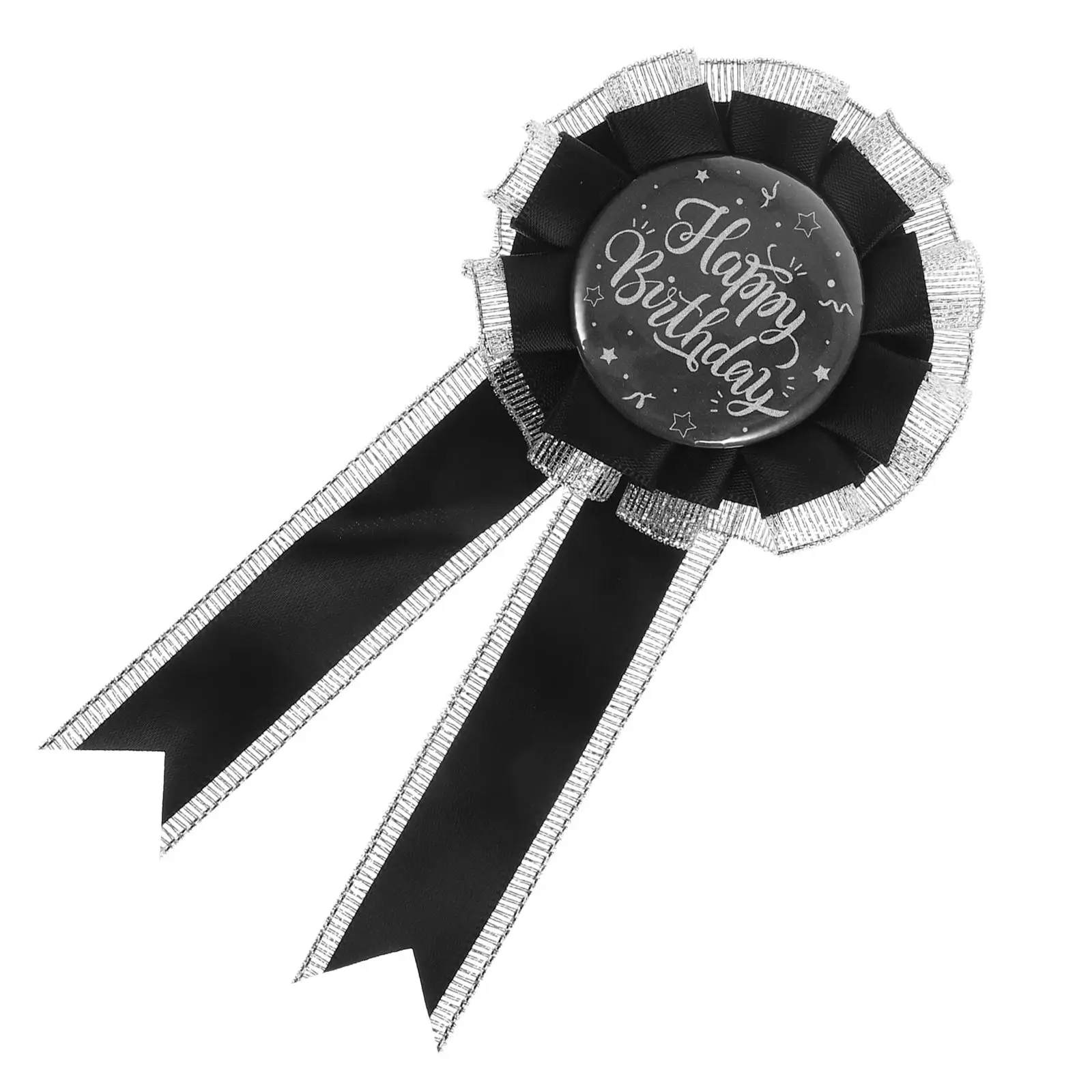 

Birthday Badge Happy Pin for Girls Boys Tinplate Brooch Accessories Decorations Reusable Elegant Birthday Buttons