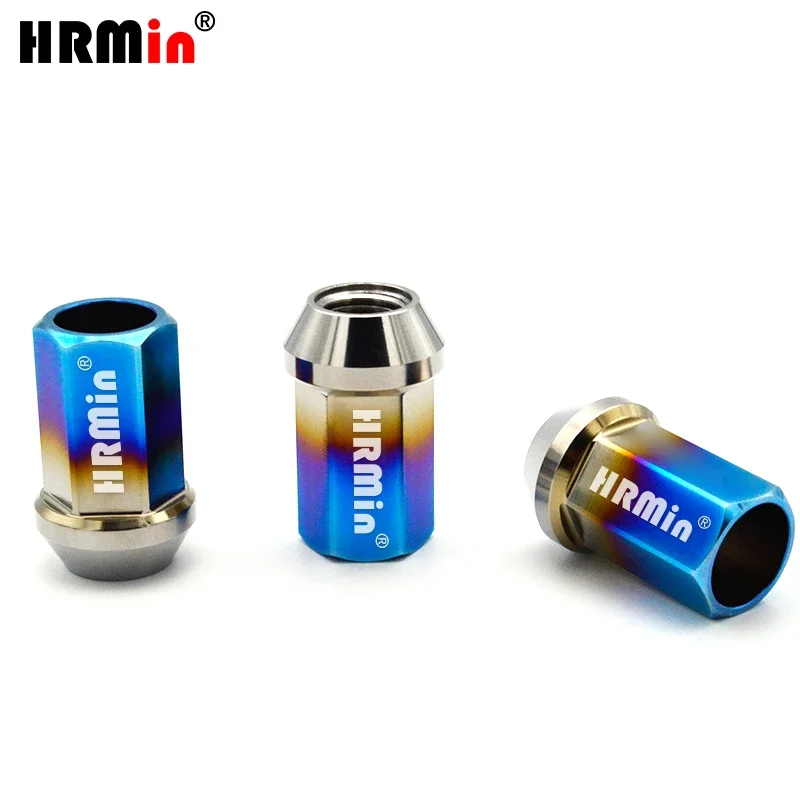 

HRMin 10.9 Grade Gr.5 titanium Wheel nuts wheel titanium lug nut M14*1.5*35mm for Jeep, Land rover,Tesla, Cherokee,Jaguar,VW