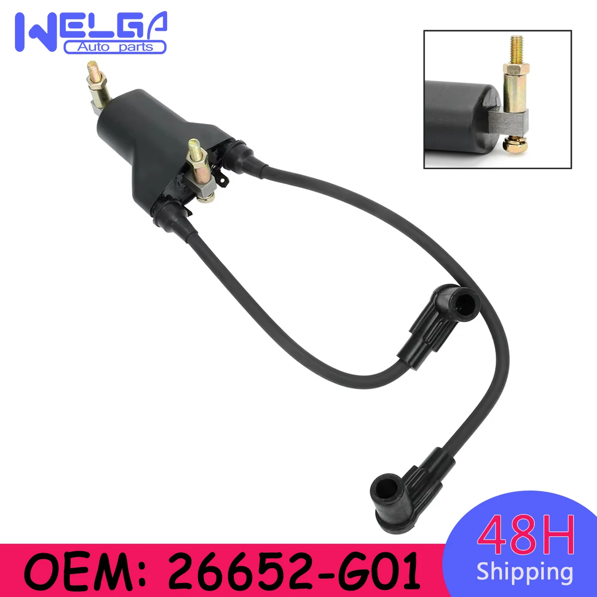 

26652-G01 New Ignition Coil Module For EZGO 4 Cycle Gas Marathon Medalist TXT Gas for Golf Cart EZ-GO 91-02 Replacement Part