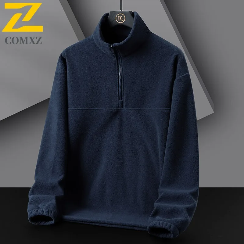 

COMXZ Мужская дорожная куртка с изоляцией, утолщенное уличное ветрозащитное пальто, однотонное легкое зимнее новое ветровка с воротником-стойкой