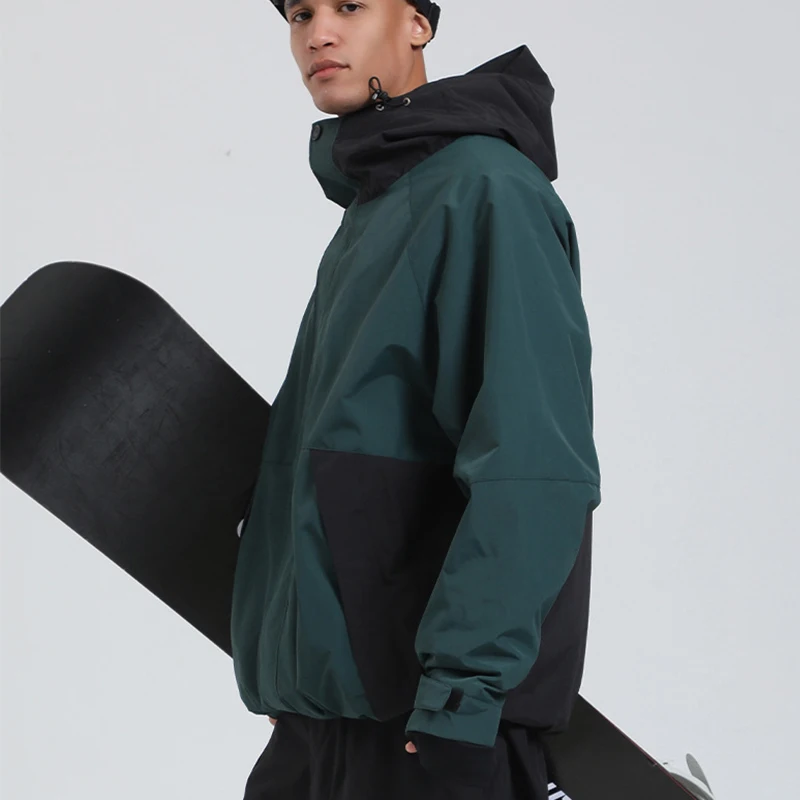 Chaqueta de esquí cálida con capucha para mujer, abrigos de nieve para deportes al aire libre, ropa de Snowboard impermeable para montaña, invierno 2025