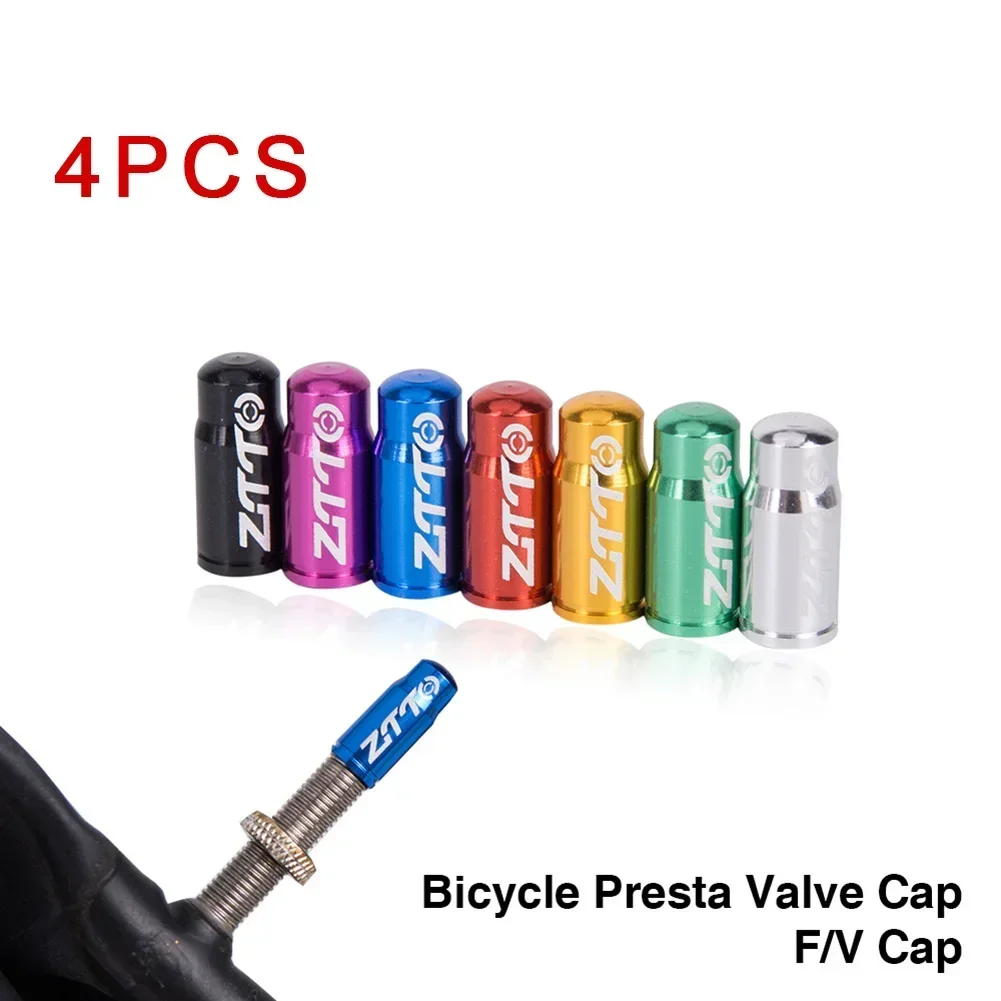 Road bike Bike valve cap ZTTO 4 pcs Aluminum alloy Dust cap Presta valve Replace cap Practical Useful Hot sale