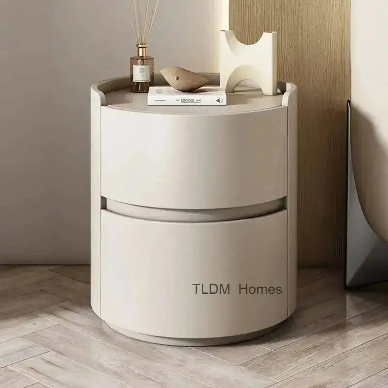 Modern European Da Table Bedroom White Gray Storage Nightstand Minimalist Vintage Comodini Camera Letto Night Home Furniture Top