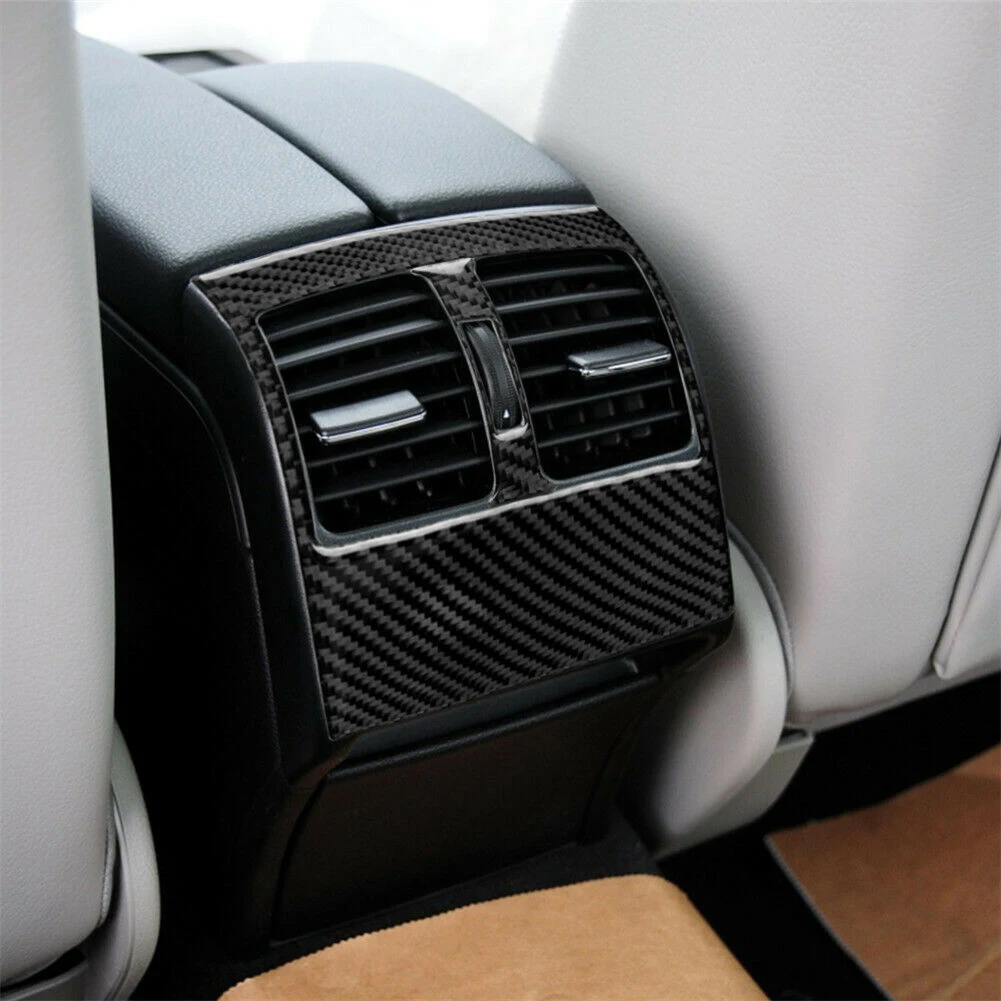 Trim Rear Air Vent Cover Fading for Protection Black Carbon Fiber Cover Existing Scratches High Quality Trim Rear