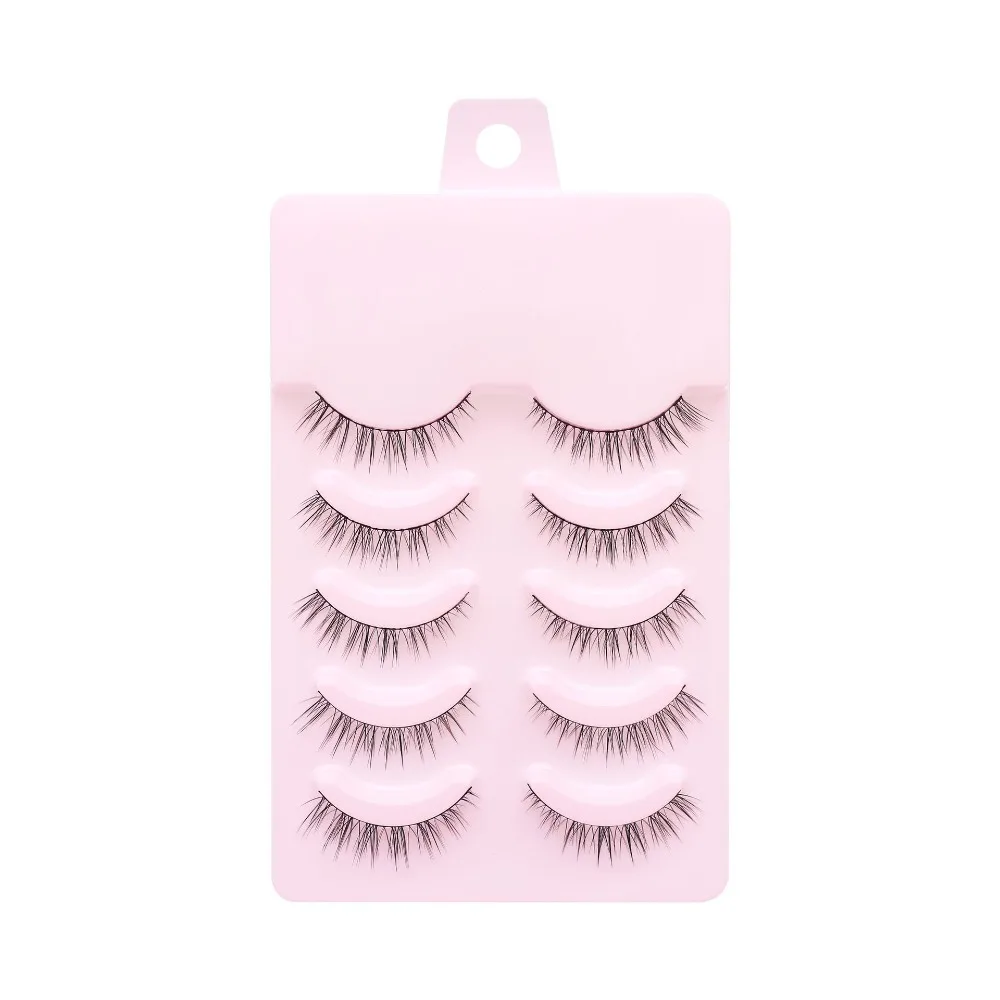 5 Pairs Manga Lashes Anime Cosplay DIY Segmented False Eyelashes Handmade Multiple Styles Cat Elf Eyelashes Makeup Supplies