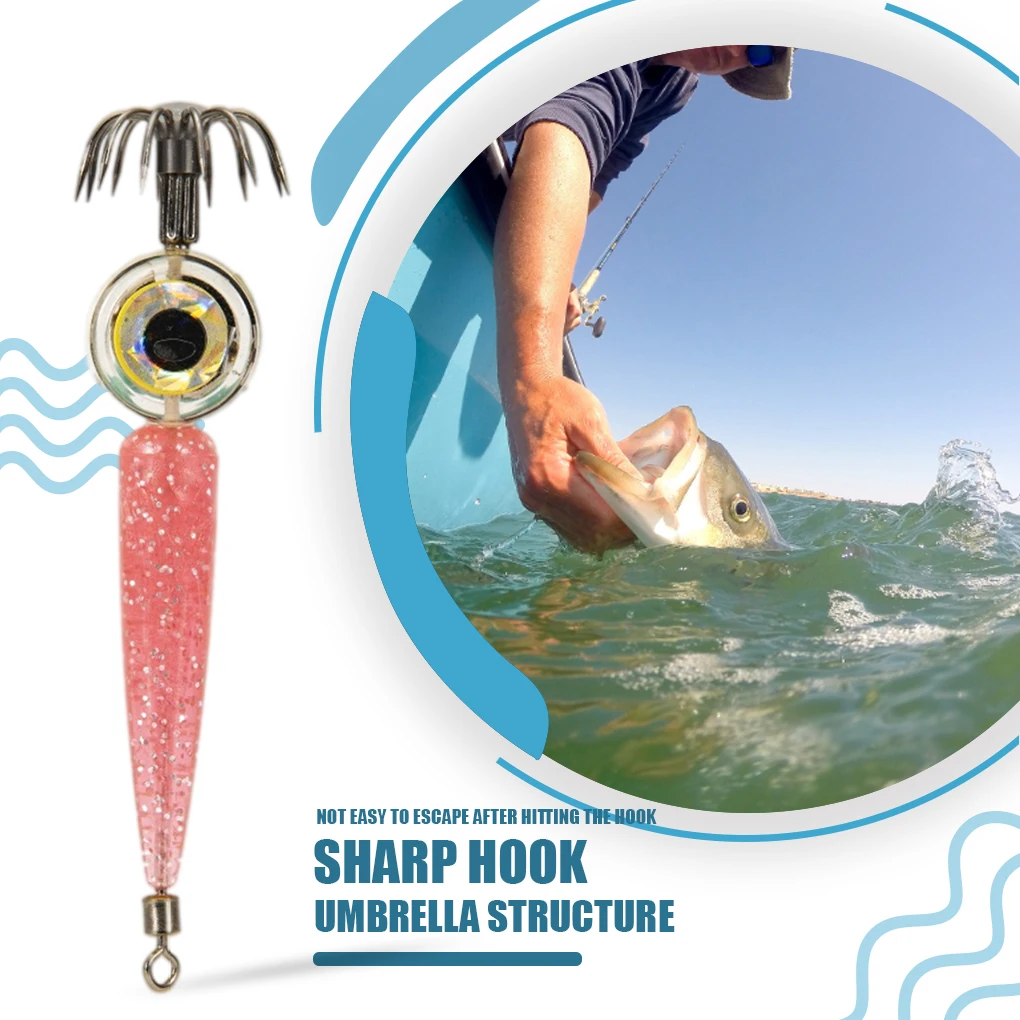 Shrimp Bait Squid Lure Electronic Waterproof Underwater Accessory Blue