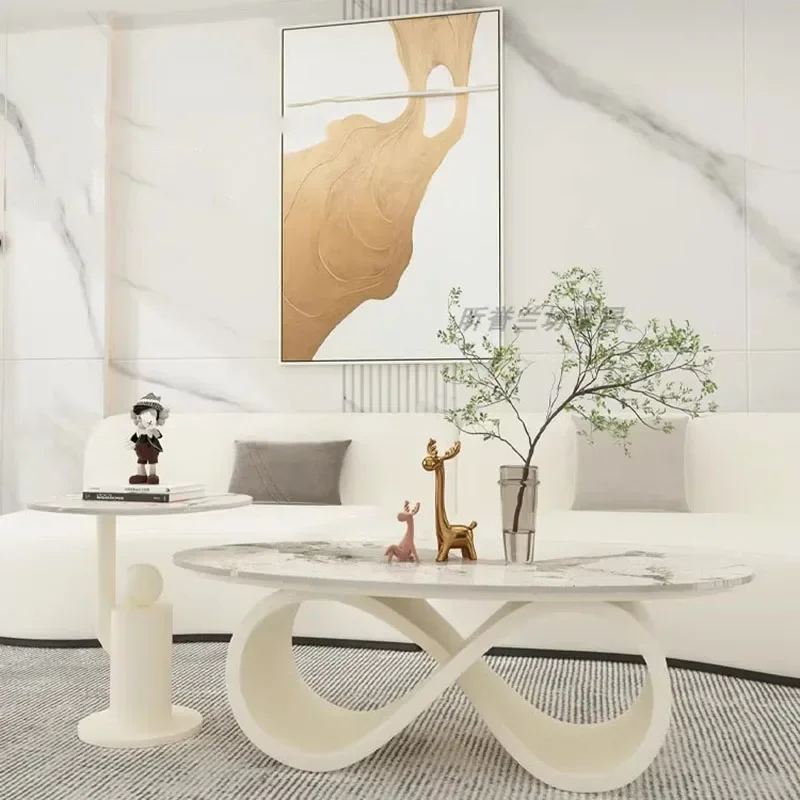 

Space Saving Transparent Coffee Table Metal Nordic Lamp Aesthetic Decoration Luxury Side Table Dinner Couchtisch Patio Furniture