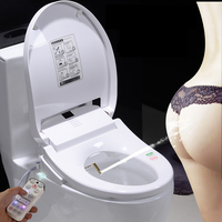 Smart Heated Toilet Seat Remote Control  Intelligent Female Bidet Toilet Seat WC Sitz Automatic Toilet Bowls Lid Cover