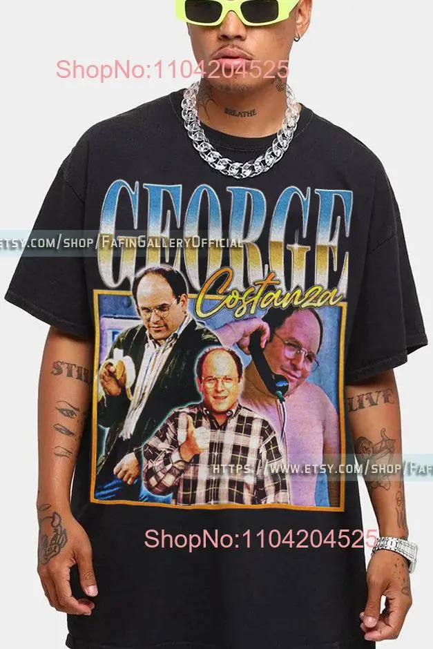 RETRO GEORGE Costanza T Shirt Seinfield Homage Seinfeld Fan Tv Sitcom fL long or short sleeves